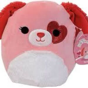 NWT Trishelle the Dog heart patch 8” stuffy toy